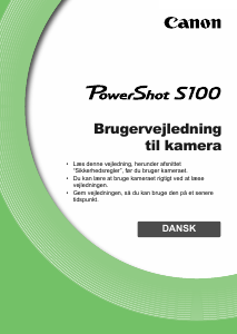 Brugsanvisning Canon PowerShot S100 Digitalkamera