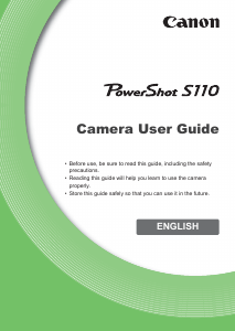 Manual Canon PowerShot S110 Digital Camera