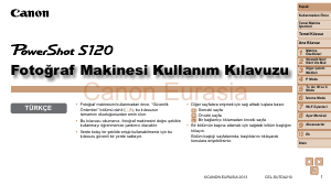 Kullanım kılavuzu Canon PowerShot S120 Dijital kamera