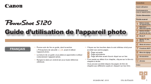 Mode d’emploi Canon PowerShot S120 Appareil photo numérique