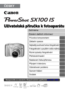 Manuál Canon PowerShot SX 100 IS Digitální fotoaparát