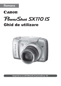 Manual Canon PowerShot SX110 IS Cameră digitală
