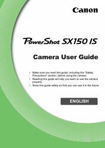 Manual Canon PowerShot SX150 IS Digital Camera
