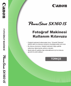 Kullanım kılavuzu Canon PowerShot SX160 IS Dijital kamera