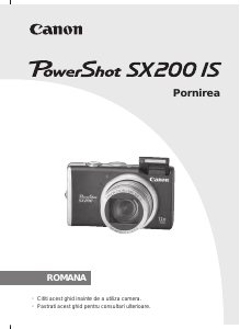Manual Canon PowerShot SX200 IS Cameră digitală