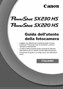 Manuale Canon PowerShot SX220 HS Fotocamera digitale