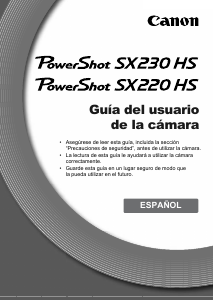 Manual de uso Canon PowerShot SX220 HS Cámara digital