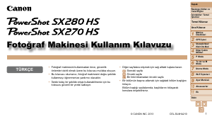 Kullanım kılavuzu Canon PowerShot SX270 HS Dijital kamera