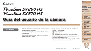Manual de uso Canon PowerShot SX280 HS Cámara digital