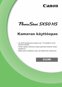 Käyttöohje Canon PowerShot SX50 HS Digitaalikamera