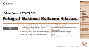 Kullanım kılavuzu Canon PowerShot SX510 HS Dijital kamera