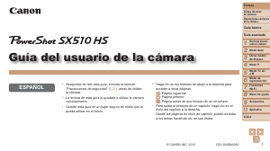 Manual de uso Canon PowerShot SX510 HS Cámara digital