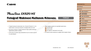 Kullanım kılavuzu Canon PowerShot SX520 HS Dijital kamera
