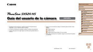 Manual de uso Canon PowerShot SX520 HS Cámara digital