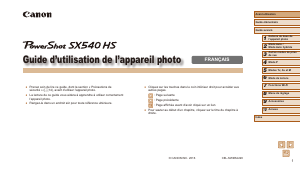 Mode d’emploi Canon PowerShot SX540 HS Appareil photo numérique