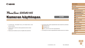 Käyttöohje Canon PowerShot SX540 HS Digitaalikamera