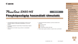 Használati útmutató Canon PowerShot SX60 HS Digitális fényképezőgép