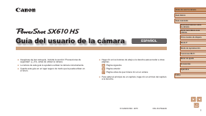 Manual de uso Canon PowerShot SX610 HS Cámara digital