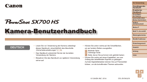 Bedienungsanleitung Canon PowerShot SX700 HS Digitalkamera
