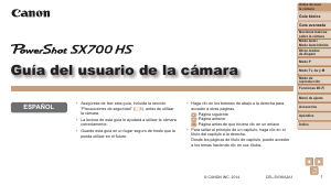 Manual de uso Canon PowerShot SX700 HS Cámara digital