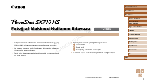 Kullanım kılavuzu Canon PowerShot SX710 HS Dijital kamera