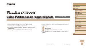 Mode d’emploi Canon PowerShot SX720 HS Appareil photo numérique