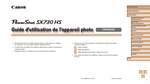 Mode d’emploi Canon PowerShot SX730 HS Appareil photo numérique