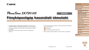 Használati útmutató Canon PowerShot SX730 HS Digitális fényképezőgép