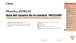 Manual de uso Canon PowerShot SX740 HS Cámara digital