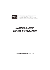 Mode d’emploi TCL FF0912WA0FR Lave-linge