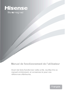 Mode d’emploi Hisense FCN300DWD Réfrigérateur combiné
