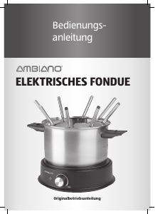 Bedienungsanleitung Ambiano GT-SF-Ef-01 Fondue