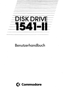Bedienungsanleitung Commodore 1541-II Diskettenlaufwerk