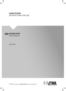 Handleiding ETNA SM225RVS Magnetron