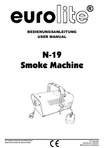 Bedienungsanleitung Eurolite N-19 Nebelmaschine