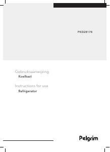 Handleiding Pelgrim PKD28178 Koelkast