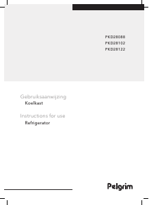 Handleiding Pelgrim PKD28088 Koelkast