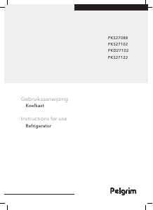 Handleiding Pelgrim PKD27102 Koelkast