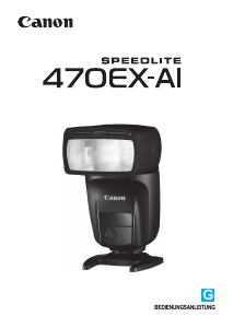 Bedienungsanleitung Canon Speedlite 470EX-AI Blitz