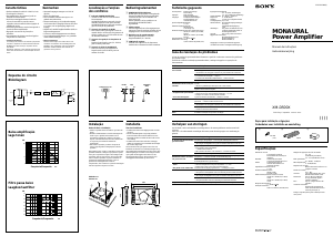 Handleiding Sony XM-D500X Autoversterker
