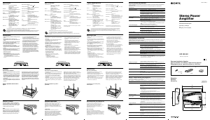 Εγχειρίδιο Sony XM-SD12X Ενισχυτής αυτοκινήτου