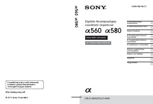 Használati útmutató Sony Alpha DSLR-A560Y Digitális fényképezőgép