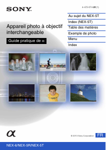 Mode d’emploi Sony Alpha NEX-5RL Appareil photo numérique