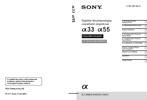 Használati útmutató Sony Alpha SLT-A33Y Digitális fényképezőgép