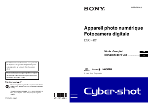 Mode d’emploi Sony Cyber-shot DSC-HX1 Appareil photo numérique