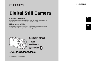Használati útmutató Sony Cyber-shot DSC-P150 Digitális fényképezőgép