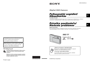 Návod Sony Cyber-shot DSC-T7 Digitálna kamera