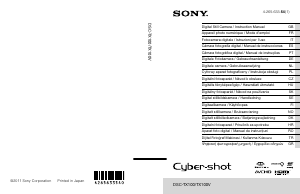 Návod Sony Cyber-shot DSC-TX100V Digitálna kamera