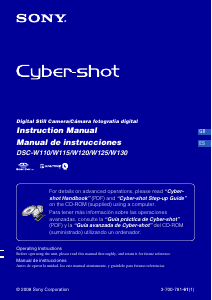 Manual de uso Sony Cyber-shot DSC-W110 Cámara digital