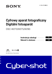 Instrukcja Sony Cyber-shot DSC-W290 Aparat cyfrowy